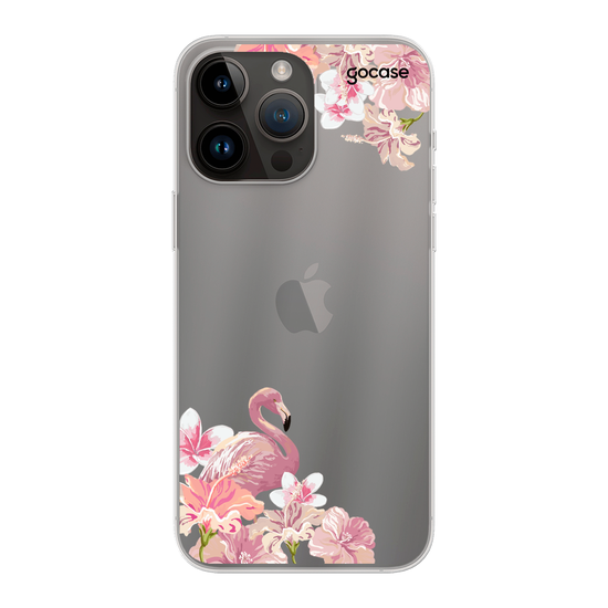 Flamingos Pink Initial Phone Case