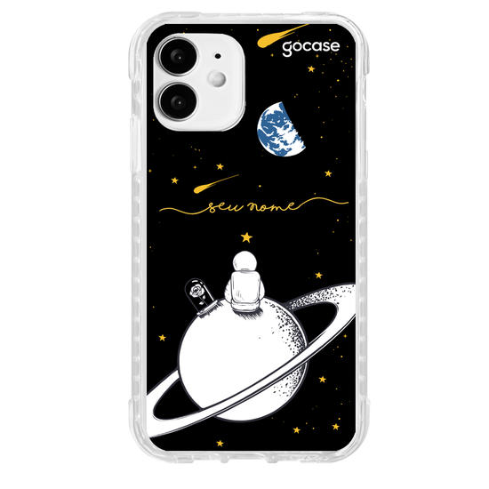 Capinha para celular Astronauta e Rosa em Júpiter