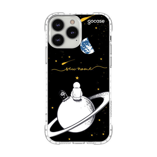 Capinha para celular Astronauta e Rosa em Júpiter