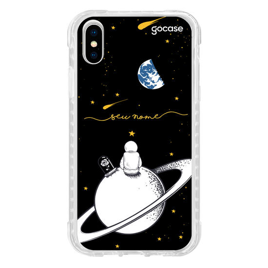 Capinha para celular Astronauta e Rosa em Júpiter