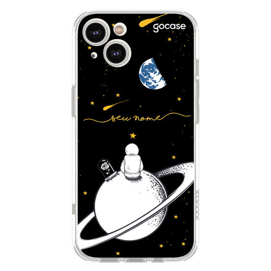 Capinha para celular Astronauta e Rosa em Júpiter