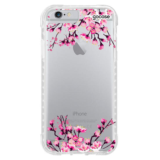 Capinha para celular Flor de Cerejeira Inicial Pink