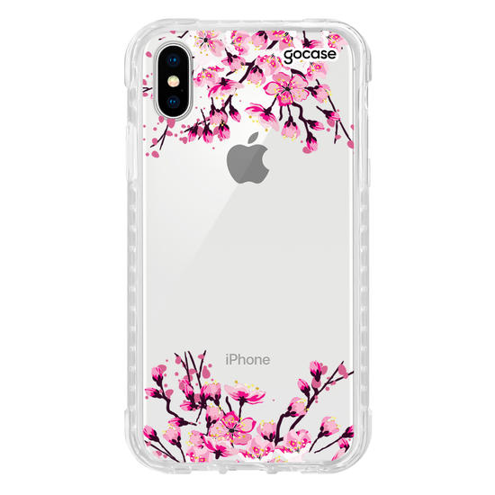 Capinha para celular Flor de Cerejeira Inicial Pink