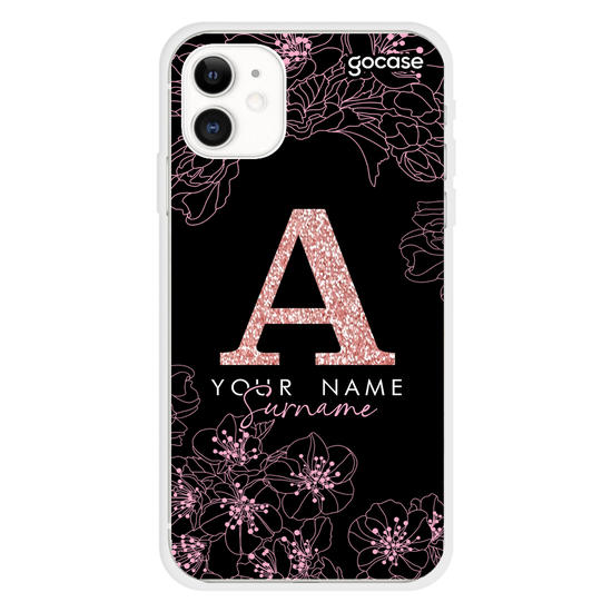 Modern - Cherry Blossoms Black Phone Case