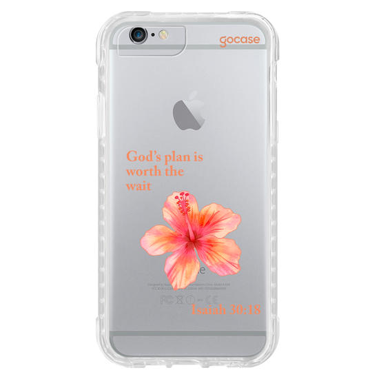 Capinha para celular  Flor Hibisco Salmo