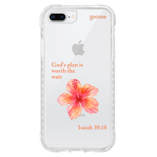 Capinha para celular  Flor Hibisco Salmo