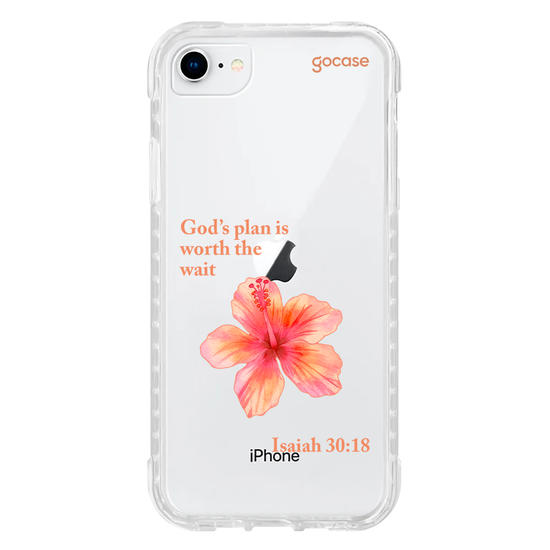 Capinha para celular  Flor Hibisco Salmo