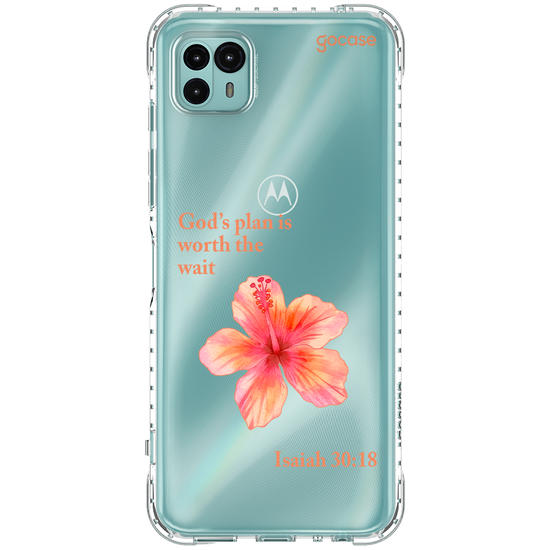 Capinha para celular  Flor Hibisco Salmo
