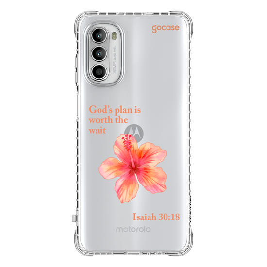 Capinha para celular  Flor Hibisco Salmo