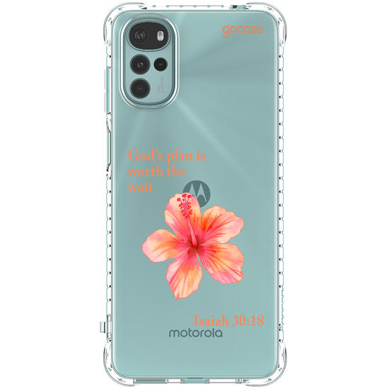 Capinha para celular  Flor Hibisco Salmo