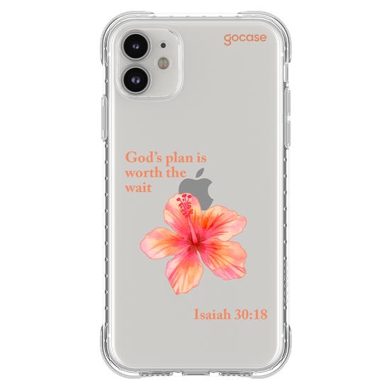 Capinha para celular  Flor Hibisco Salmo