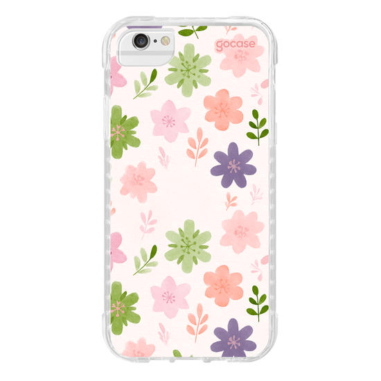 Capinha para celular  Flora Aquarela