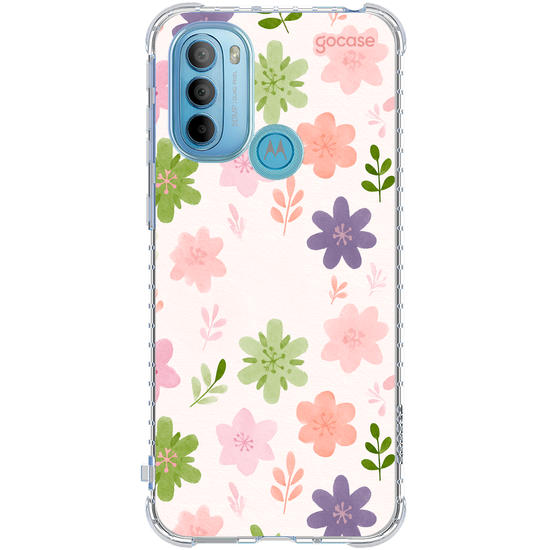 Capinha para celular  Flora Aquarela