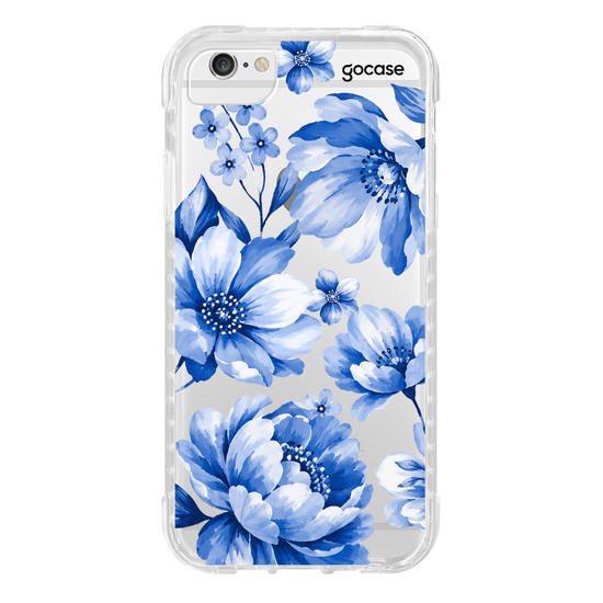 Capinha para celular  Floral Azul Real