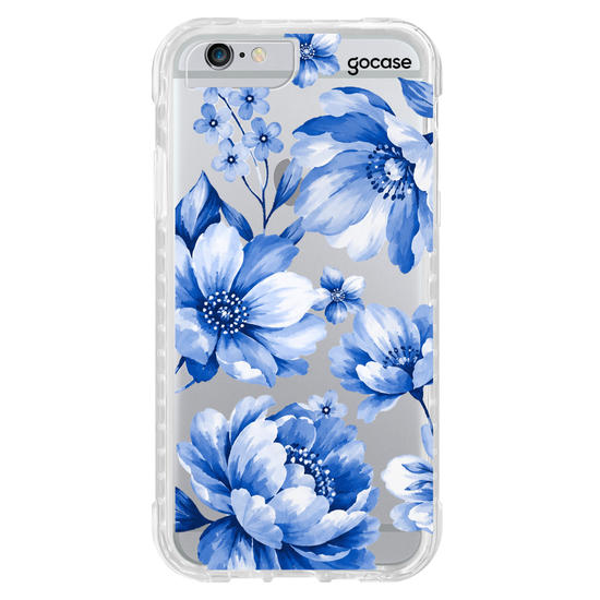 Capinha para celular  Floral Azul Real
