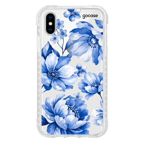 Capinha para celular  Floral Azul Real