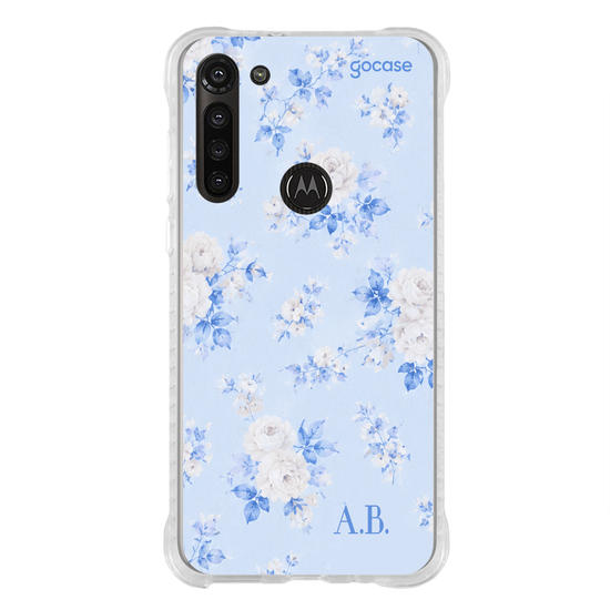 Capinha para celular  Floral Azul Suave