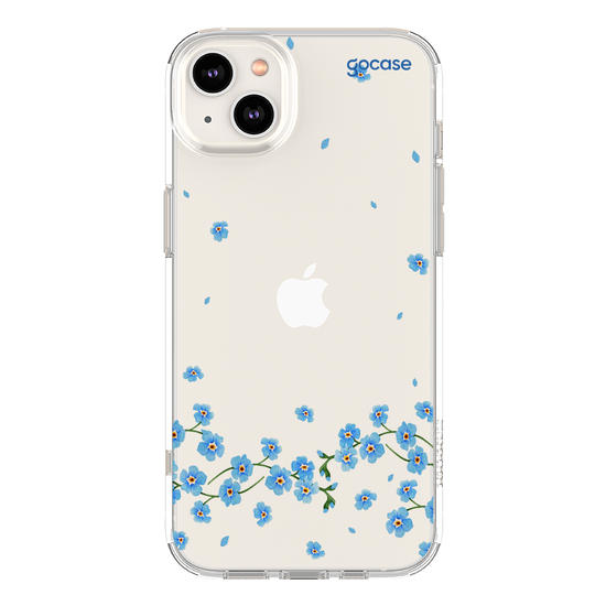 Capinha para celular  Floral Azul Sutíl