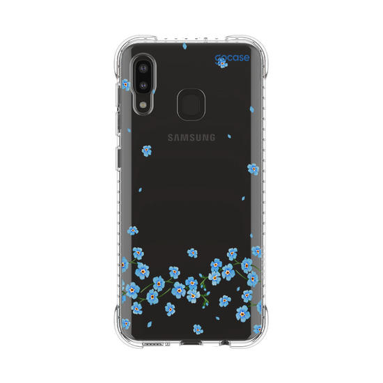 Capinha para celular  Floral Azul Sutíl