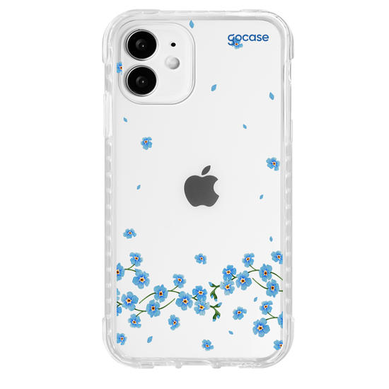 Capinha para celular  Floral Azul Sutíl