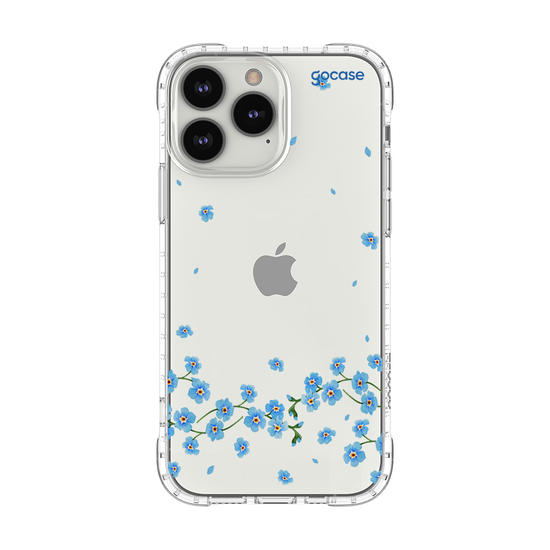 Capinha para celular  Floral Azul Sutíl