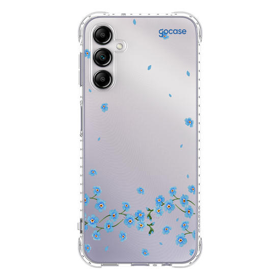 Capinha para celular  Floral Azul Sutíl