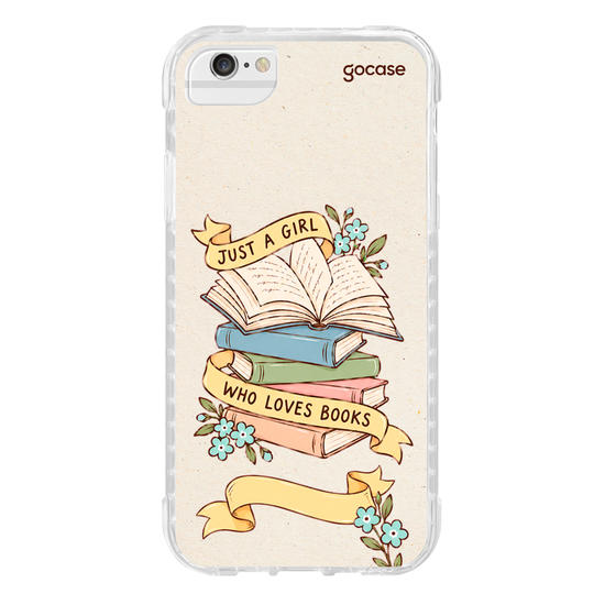 Capinha para celular  Floral Book Stack