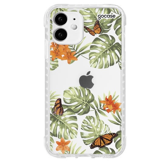 Capinha para celular Floral Borboletas Manuscrita