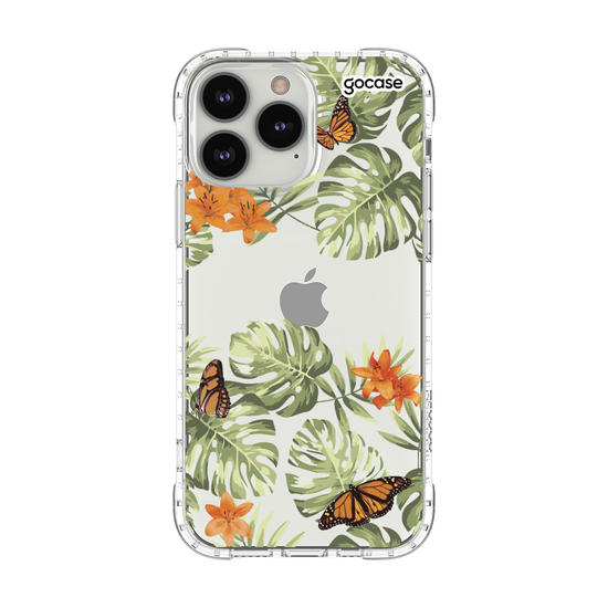 Capinha para celular Floral Borboletas Manuscrita