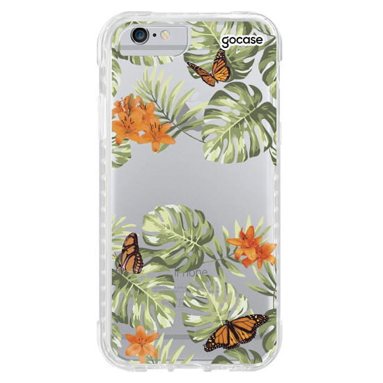 Capinha para celular Floral Borboletas Manuscrita