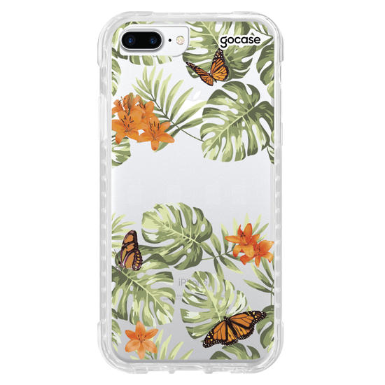 Capinha para celular Floral Borboletas Manuscrita
