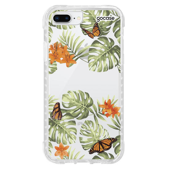 Capinha para celular Floral Borboletas Manuscrita