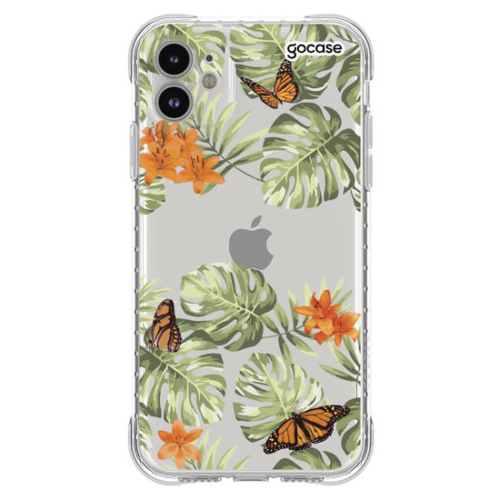 Capinha para celular Floral Borboletas Manuscrita