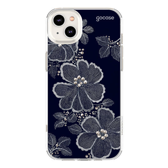 Capinha para celular  Floral Bordado Pérola