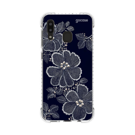 Capinha para celular  Floral Bordado Pérola