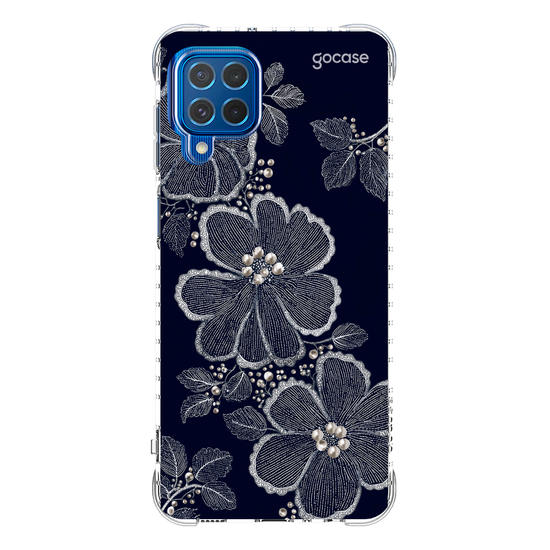  Floral Bordado Pérola
