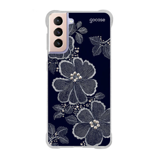  Floral Bordado Pérola
