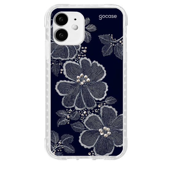 Capinha para celular  Floral Bordado Pérola