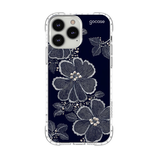 Capinha para celular  Floral Bordado Pérola