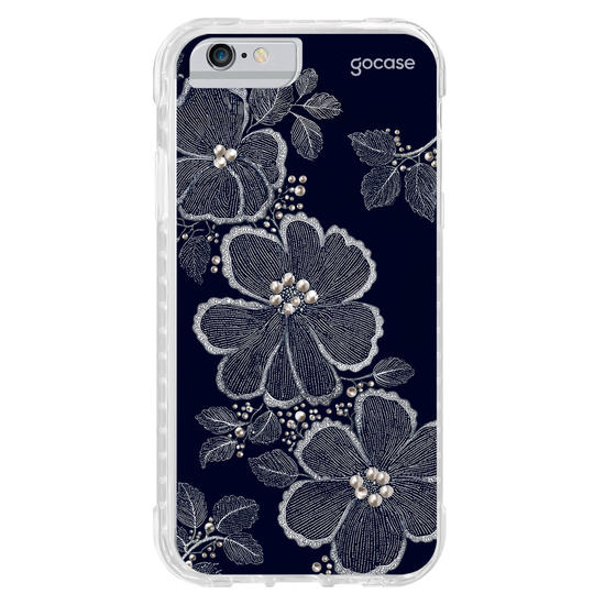 Capinha para celular  Floral Bordado Pérola