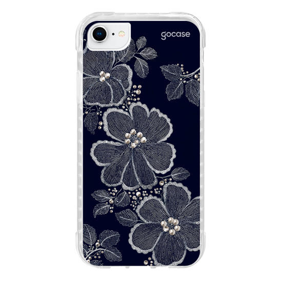 Capinha para celular  Floral Bordado Pérola