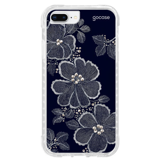 Capinha para celular  Floral Bordado Pérola