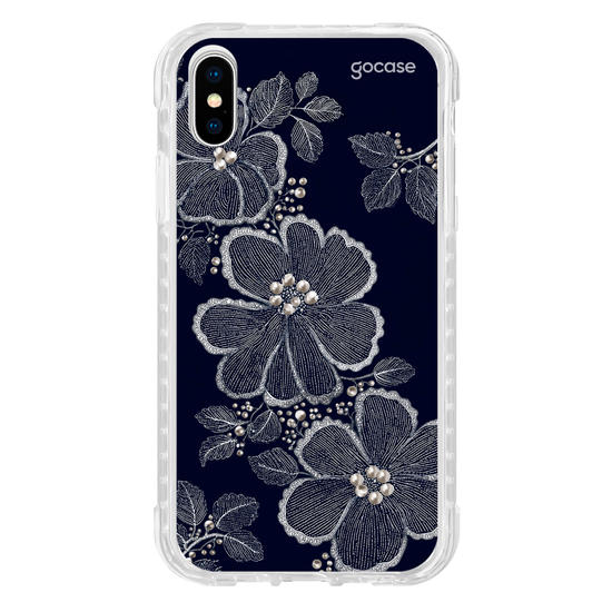 Capinha para celular  Floral Bordado Pérola