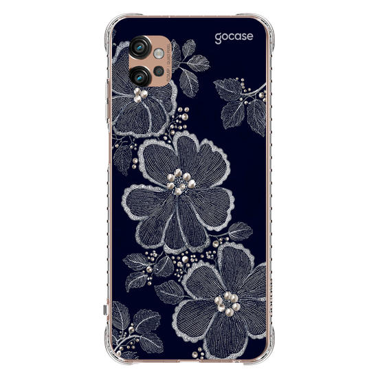  Floral Bordado Pérola