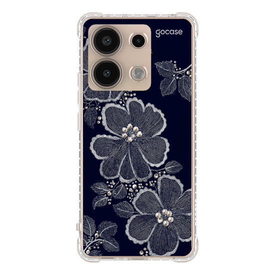  Floral Bordado Pérola