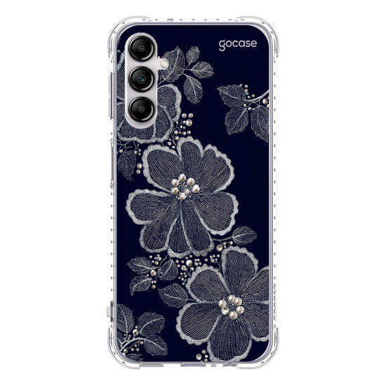 Capinha para celular  Floral Bordado Pérola