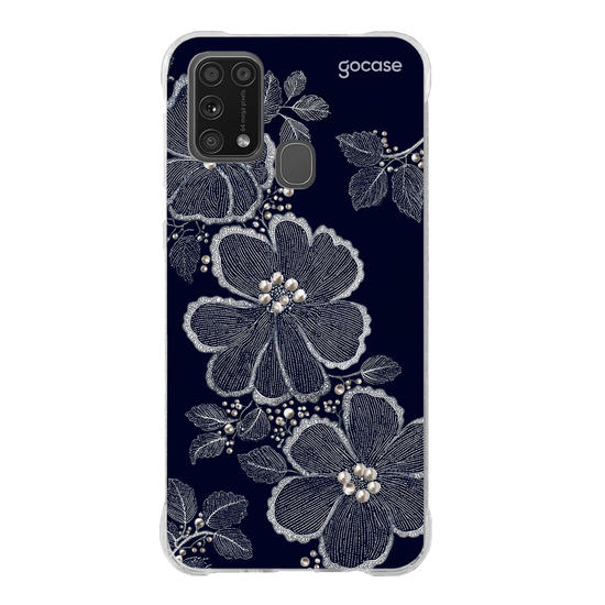  Floral Bordado Pérola