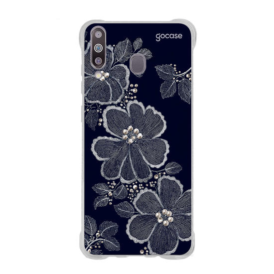  Floral Bordado Pérola