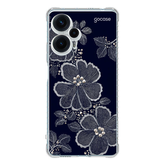  Floral Bordado Pérola