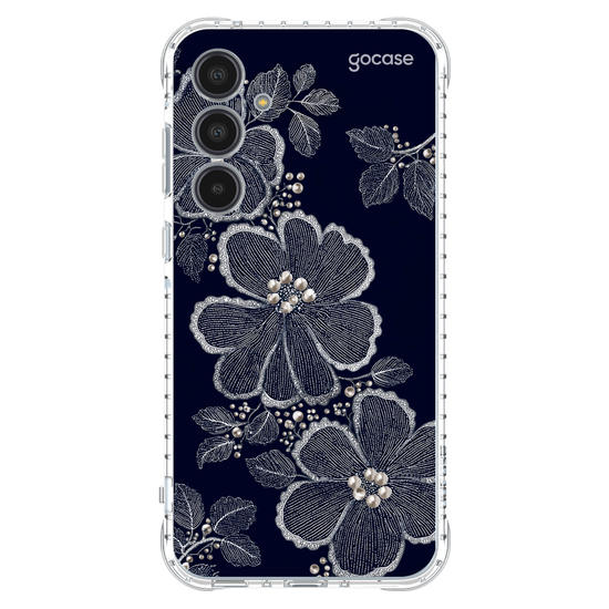  Floral Bordado Pérola